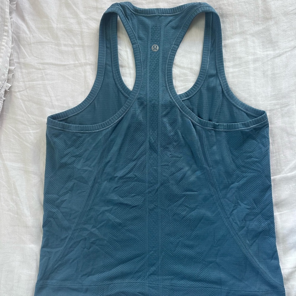 lululemon athletica Blue Swiftly Racerback Tank Top